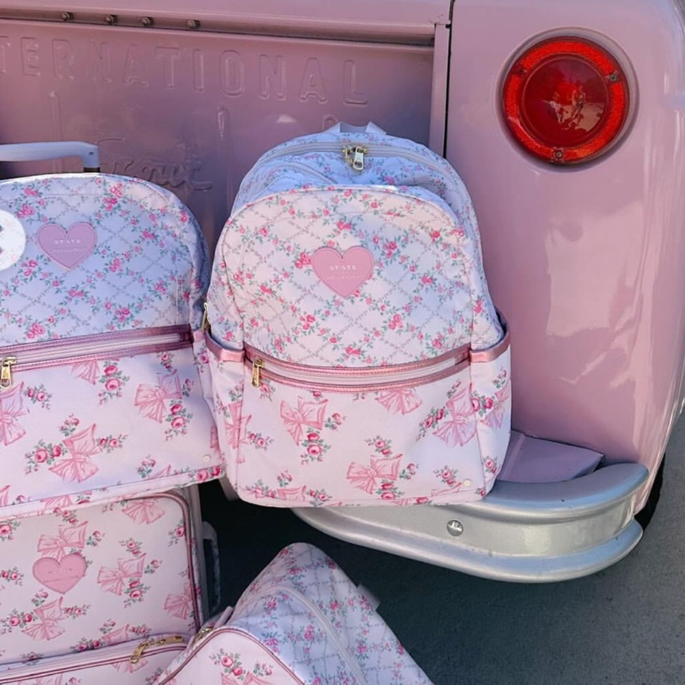 🎀LOVESHACKFANCY🎀 STATE BACKPACK ROSA BEAUX BOWS